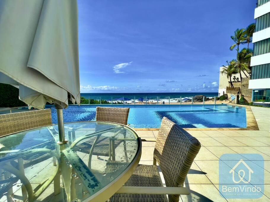 Apartamento Completo Com Vista Mar E Pe Na Areia Сальвадор Экстерьер фото